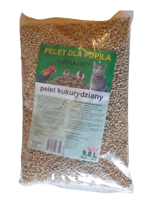 pellet dla kota to ziarna o wielkości ok. 6mm