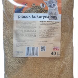 Piasek dla kotów kukurydziany zbrylający 40L